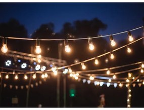 Catena decorativa da esterno GIRLANDA 22 m 20xE27/15W/230V IP44