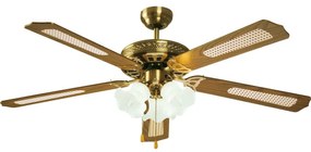 Ventilatore da soffitto Reunion marrone , D. 132 cm INSPIRE