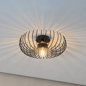 Plafoniera soffitto Aspendos N-641 Opviq, dimmerabile, Nero, Soggiorno / Sala da pranzo, Metallo, Plafoniera