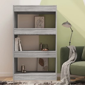 Libreria/divisorio grigio sonoma 60x30x103 cm in truciolato