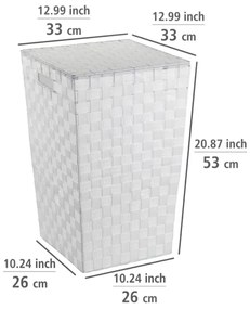 WENKO 22277100 - Cesto ADRIA 33x53 cm bianco