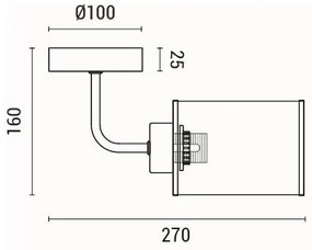 Applique 1xE27/60W/230V