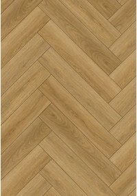 Mexen Chattanooga  pannelli in vinile a spina di pesce 635 x 127 mm SPC 6,5 mm, supporto 1,5 mm, 4 V-fuga, Rovere