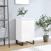 Credenza Bianco Lucido 40x35x70 cm in Legno Multistrato 831072