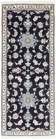 Nain Tappeto persiano 80x200 Blu (Iran) Annodato A Mano
