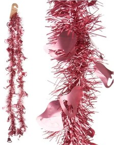 Ghirlanda di Natale Tinsel Cappe Rosa Plastica 12 x 12 x 200 cm (36 Unità)