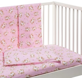 Lenzuola Orsacchiotti Baby Rosa in Cotone Caleffi Kids