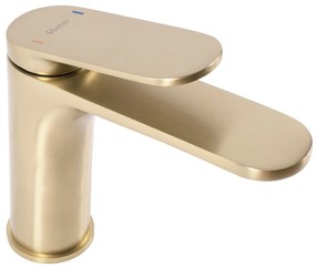 Rubinetto da lavabo Rea Marco Brush Gold low