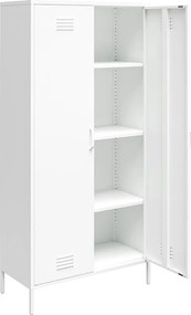 Armadio in metallo bianco 90x185 cm Mission District - Støraa