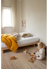 Letto singolo in legno di pino con griglia 120x200 cm in colore naturale Kanso - Karup Design