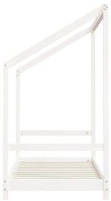 Giroletto per bambini bianco 80x160cm in legno massello di pino