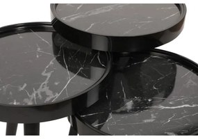 SET 3x Tavolino CALL nero