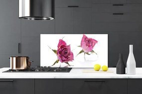 Pannello retrocucina Rose, fiori, piante 100x50 cm