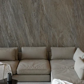 Piastrella da pavimento e rivestimento interno ed esterno 120 x 270 cm Sp. 6 mm rettificato Hellir in gres porcellanato marrone 3.24 mq