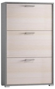 Scarpiera 3 ante L 65 x H 112 x P 18 cm 9 paia, larice