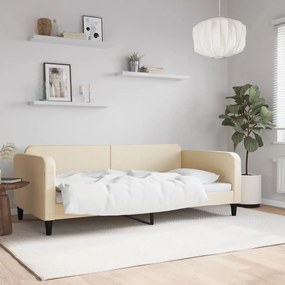 Letto Da Giorno Crema 100x200 Cm İn Tessuto /