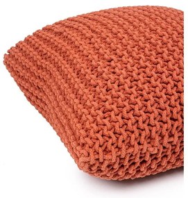 Pouf cuscino rosso mattone in maglia - Bonami Essentials