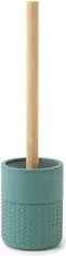 Gedy Thea Portascopino Verde/Naturale In Resina E Bambu