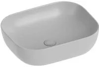 Lavabo d'appoggio grigio in ceramica da 50,5 x 40,5 cm - Serie Nature cod 82212