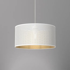Lampadario a sospensione con filo LOFT SHADE 1xE27/60W/230V diametro 40 cm bianco/oro