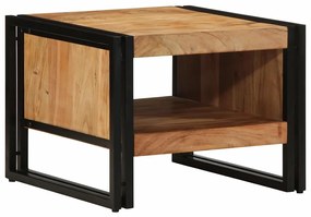 Tavolino Da Salotto 50x50x38 Cm Legno Massello Di Acacia /