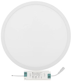 PANNELLO LED DI SUPERFICIE ROTONDO BIANCO 42W