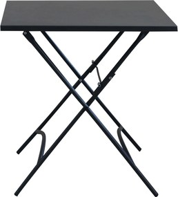 ROMANUS - tavolo da giardino quadrato pieghevole in ferro