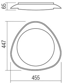 Redo 05-922 - Plafoniera LED VERENA LED/24W/230V antracite