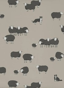 Little Greene Tapete Nip & Lassie - Slaked Lime Dark