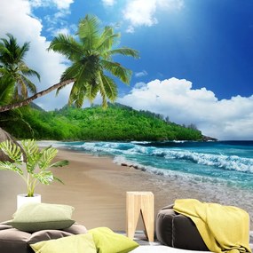 Carta da parati – Splendida spiaggia sull'isola di Seychelles