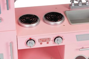 Cucina in legno per bambine in rosa