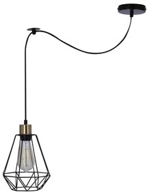 Lampadario a sospensione con filo PRIMO 1xE27/60W/230V ragno