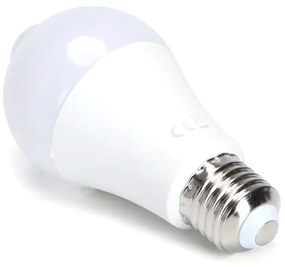Lampadina LED A60 E27 12W 230V 6500K con sensore movimento e crepuscolare - Aigo
