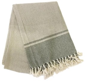 Tovaglia di cotone beige e nero, 250 x 150 cm - Tiseco Home Studio