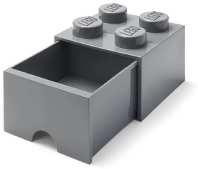 Contenitore per bambini grigio scuro con cassetto - LEGO®
