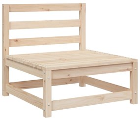 Set divani da giardino 3 pz in legno massello di pino