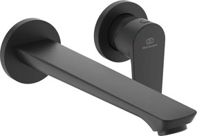 Rubinetto per lavabo a canna media getto laminare cristallino Cerafine O nero prodotto senza finitura opaco IDEAL STANDARD
