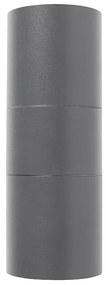 Lampada da parete per esterni grigio scuro 2 luci IP44 - Duo
