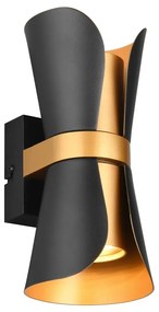 Lampada da parete in colore nero-bronzo Coat - Trio