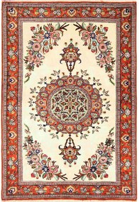 Ghom Tappeto persiano 120x80 Beige (Iran) Annodato A Mano