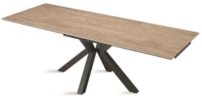 Tavolo cucina allungabile 240 cm piano grčs porcellanato Rovere JACKY