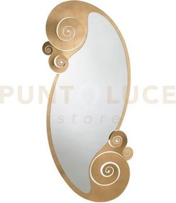 Specchio decorativo circeo grande oro trasparente