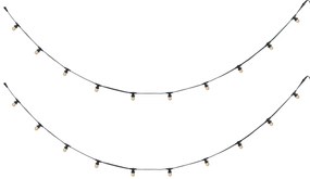 Illuminazione per feste nera collegabile con spina 10m incl. E27 P45 20 luci IP44 - Lubber