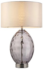 Endon 99581 - Lampada da tavolo dimmerabile ERIN 1xE27/10W/230V crema/nero fumé