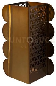 Porta ombrelli piper caramello industrial in ferro 34x21x55hcm