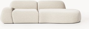 Chaise longue componibile 3 posti in bouclé Wolke