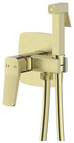 KFA Armatura 4529-512-31 - Miscelatore per bidet con doccetta per installazione ad incasso MALAGA k, finitura oro