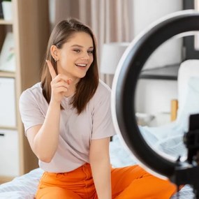 Lampada LED dimmerabile con stativo e supporto per vlog LED/10W/5V 2700-6500K