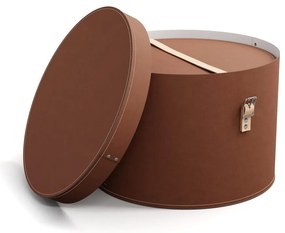 Scatole in set con coperchio/decorative marroni in cartone 2 pz ø 37,5x25 cm Rut Restore Paper Laminate – Bigso