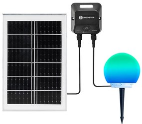 Aigostar-LED RGB Lampada dimmerabile per esterni MESH 20W/3,7V 4000mAh 2700-6500K IP65 Ø 15 cm